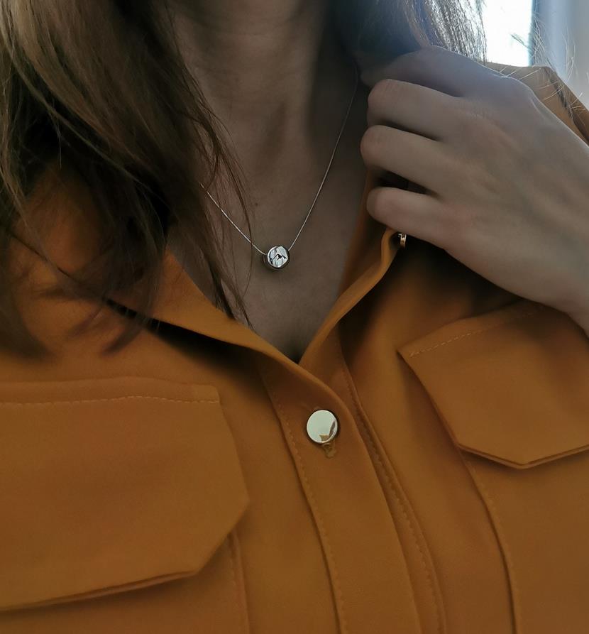 Srebrny naszyjnik Panorama Gór - obrazek 3